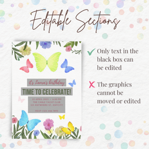 Editable Sections