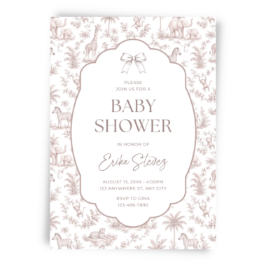 Neutral-Jungle-Toile-Baby-Shower-Invitation