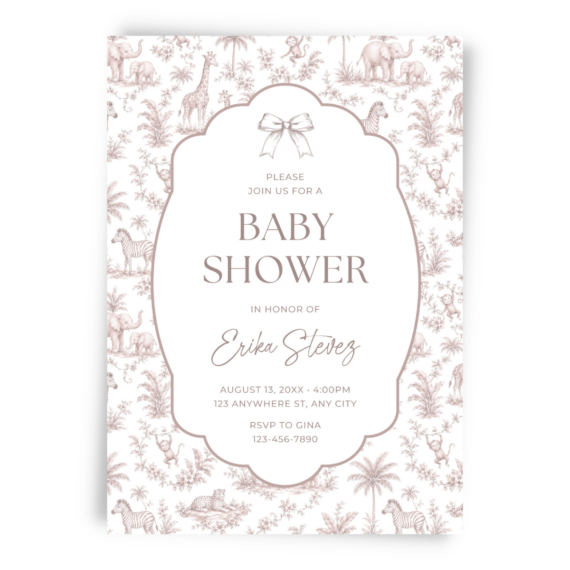 Neutral-Jungle-Toile-Baby-Shower-Invitation